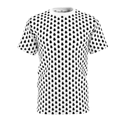 Black Flame Pattern T-Shirt